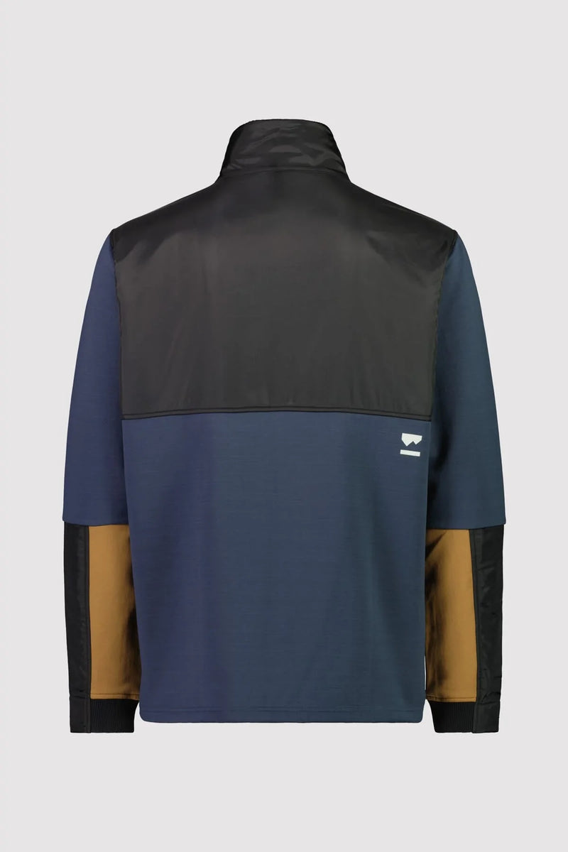 Mons Royale Women's Decade Mid Pullover - Burnt Sage/Black